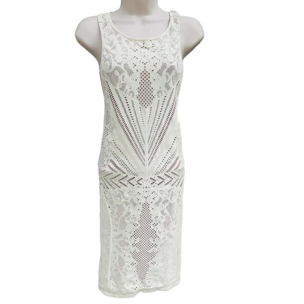 Nwt INTIMATELY FREE PEOPLE Lace Ivory Nude Body-con Mini size medium large 8883 - Picture 11 of 11